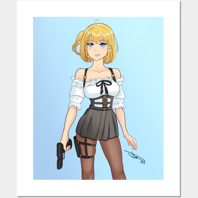 Amelia Watson Packing Heat Wall Art by JT